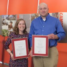 Karen Schindler and Bryce Nickels Win End Of Year Awards